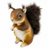 LEAN TOYS Scoiattolo di peluche mascotte peluche realistico marrone 22 cm