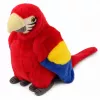 LEAN TOYS Pappagallo di peluche Ara uccello esotico mascotte peluche rosso 24 cm