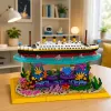 LEAN TOYS Mattoncini nave Titanic su una barriera corallina 3892 pezzi