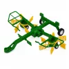 LEAN TOYS Trattore radiocomandato con rastrello per fieno luci RC 1:24