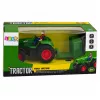 LEAN TOYS Trattore agricolo RC radiocomandato con rimorchio contadino 1:24