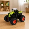LEAN TOYS Trattore agricolo RC radiocomandato alto verde luci suoni 1:16