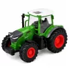 LEAN TOYS Trattore agricolo RC con rimorchio ribaltabile e illuminazione 1:24