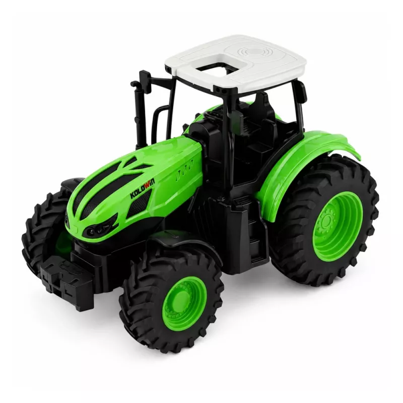 LEAN TOYS Trattore radiocomandato con rastrello luci RC 1:24
