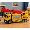 LEAN TOYS Camion con gru e bisarca luci suoni giallo