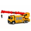 LEAN TOYS Camion con gru e bisarca luci suoni giallo