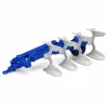 LEAN TOYS Mietitrebbia agricola con barra di taglio e aratro, figure contadini, cavallo, luci e suoni, 4 pezzi
