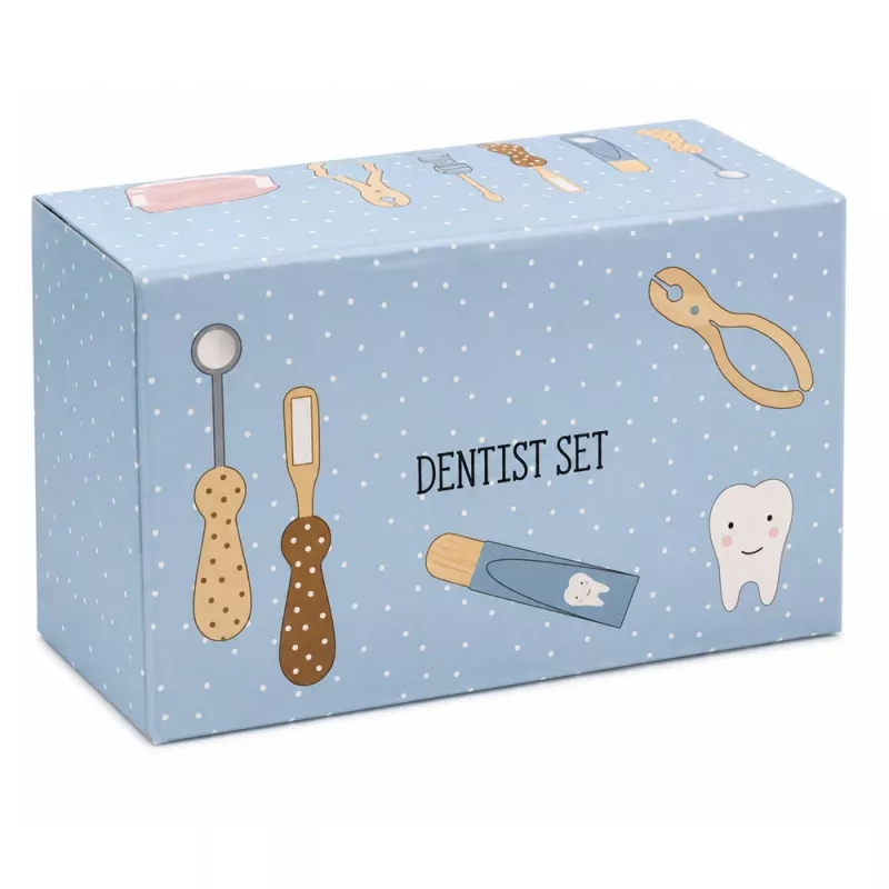 LEAN TOYS Set dentista in legno piccolo dentista