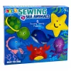 LEAN TOYS Set creativo peluche da cucire feltro fai da te animali marini 6 pz.