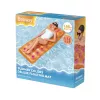 Bestway 43015 Materassino gonfiabile per piscina, arancione, 183x69x15 cm