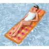 Bestway 43015 Materassino gonfiabile per piscina, arancione, 183x69x15 cm