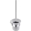 DEANTE Set spazzola WC a parete in acciaio inox opaco argento/nero Osimo