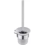 DEANTE Set spazzola WC a parete in acciaio inox opaco argento/nero Osimo