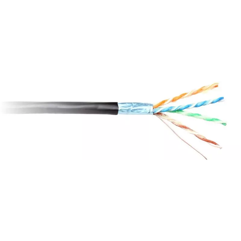 GETFORT Cavo patch outdoor Cat.5e F/UTP riempito di gel 500m nero