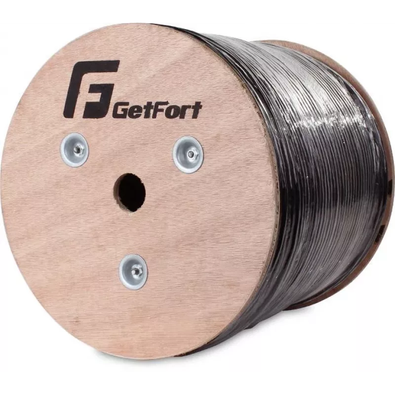 GETFORT Cavo Outdoor Cat.6 F/UTP riempito con gel UV 500m nero