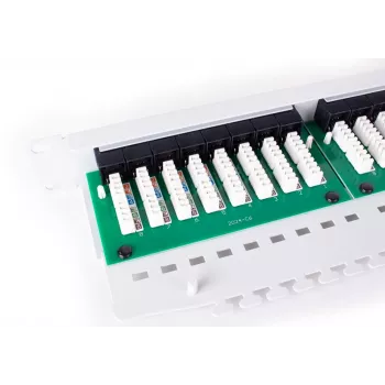 GETFORT PGF-5EUTP24-B5-G Patch panel UTP Cat.5e 24 porte grigio 1U montaggio rack