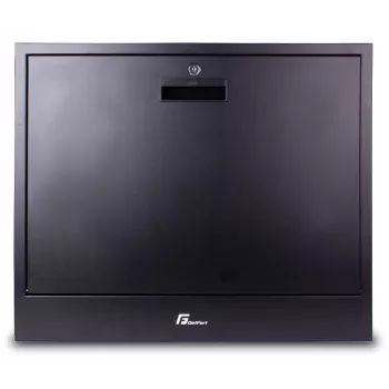 Getfort Armadio a parete 2U per CCTV 580x540x130mm nero