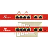 GETFORT GF-106-4PG-S-65 switch Gigabit PoE+ 5 porte (4 porte PoE+, 65W, 1 SFP) da tavolo/a parete