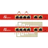 GETFORT GF-106-4PG-65 switch Gigabit PoE 6 porte (4 porte PoE+, 65W, unmanaged, da tavolo, metallo)