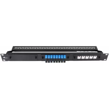 Getfort patch panel modulare 1U 24 porte nero