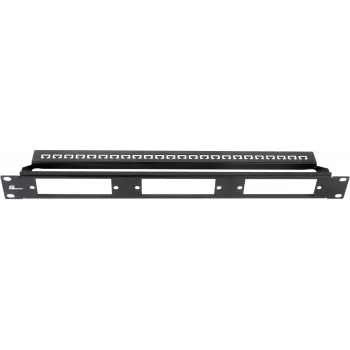 Getfort patch panel modulare 1U 24 porte nero