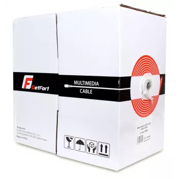 GETFORT cavo di rete Cat.6 U/UTP CCA 305m grigio