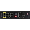 GETFORT GF-110-8PG-2G-2S switch industriale PoE+, 8x PoE+ Gigabit + 2x Gigabit + 2x SFP, da -40°C a 80°C