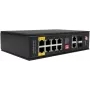 GETFORT GF-110-8PG-2G-2S switch industriale PoE+, 8x PoE+ Gigabit + 2x Gigabit + 2x SFP, da -40°C a 80°C