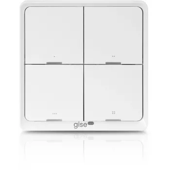 GISE pulsante scenario smart Zigbee Tuya GSBT-ZB bianco