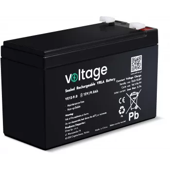 Batteria AGM VOLTAGE 12V 9Ah VE12-9.0 (durata 6-9 anni)