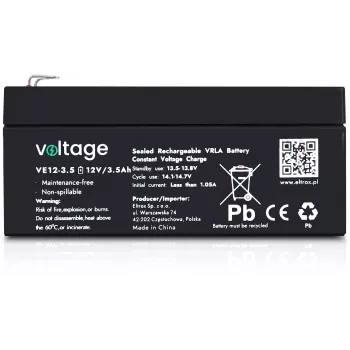 Batteria AGM VOLTAGE 12V 3,5Ah VE12-3.5 (durata 6-9 anni)
