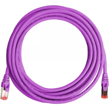 Cavo patch Ethernet GETFORT Cat.6A S/FTP LSOH 10m lilla