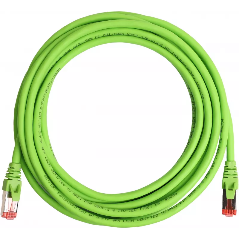 Cavo patch Ethernet GETFORT Cat.6A S/FTP LSOH 10m verde