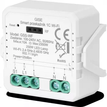 GISE modulo relè singolo Smart WiFi Tuya GSS-WF