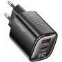 Voltage caricabatterie GaN Mini 33W PD 3.0 QC 3.0 USB-A USB-C display digitale nero
