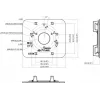 MITON piastra adattatore VESA MT-P152-B - 75x75/100x100 su 200x100/200x200, nera, 30 kg