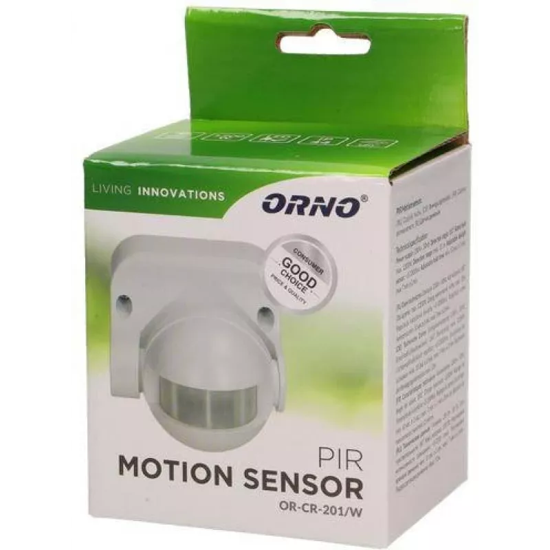 ORNO OR-CR-201/W rilevatore di movimento PIR bianco
