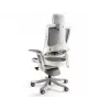 UNIQUE Wau 2 NW41 sedia da ufficio ergonomica, color carbone/rete bianca