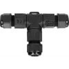 ORNO OR-AE-13602 connettore a T IP68, 3x4mm², 450V/25A, nero
