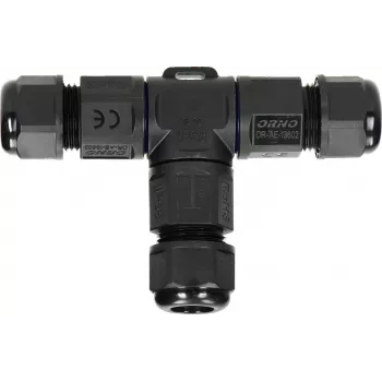 ORNO OR-AE-13602 connettore a T IP68, 3x4mm², 450V/25A, nero