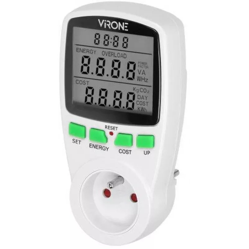 VIRONE EM-4 wattmetro monotariffa e calcolatore di energia