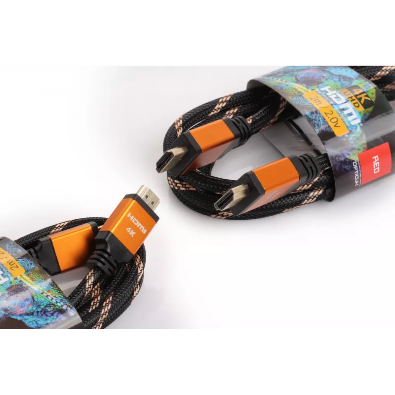 Cavo HDMI-HDMI Opticum RED 4K UHD - 0,5 m (v2.0)