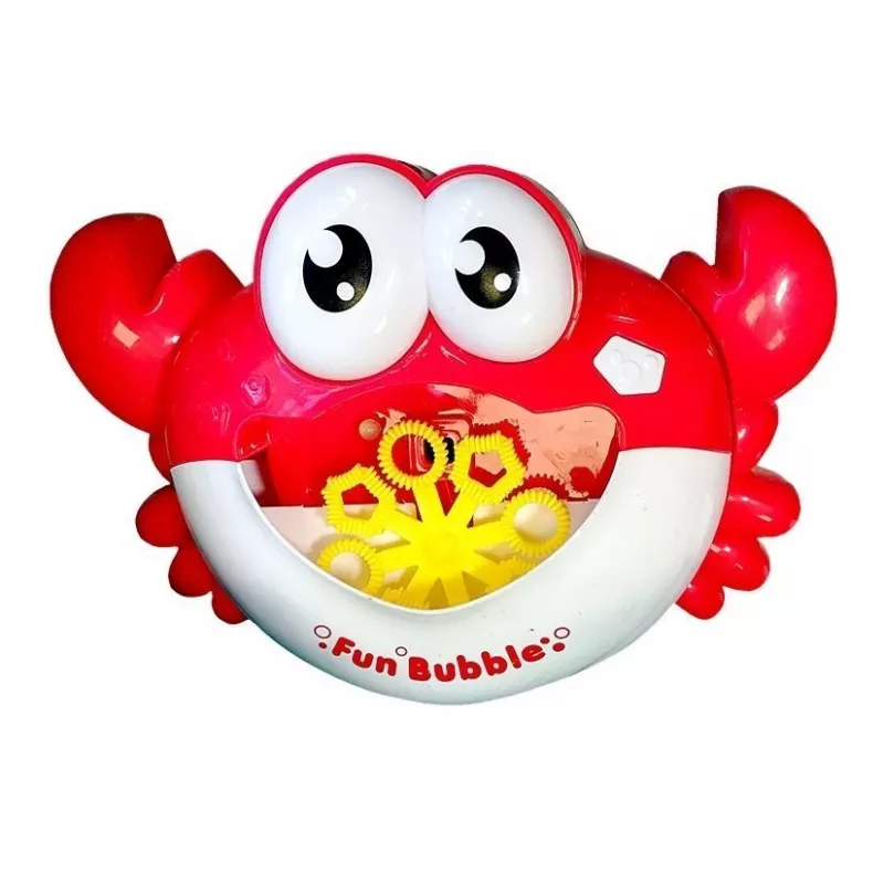 LEAN TOYS macchina per bolle di sapone con soluzione soffiatore bolle macchina automatica granchio rosso