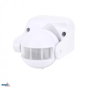 BEMKO rilevatore di movimento PIR 1200W 180° bianco