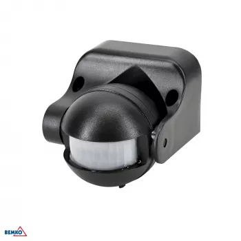 BEMKO sensore di movimento PIR 1200W 180° nero