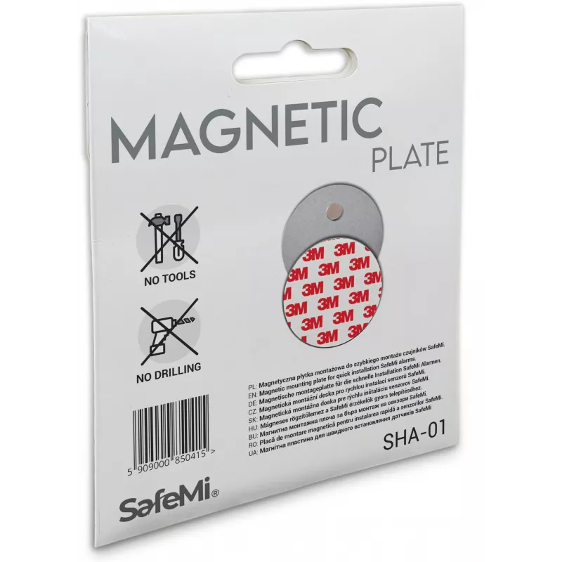 SAFEMI Piastre di montaggio magnetiche per rilevatori di fumo e CO SHA-01