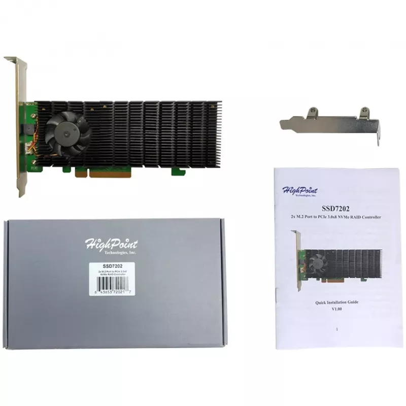 HighPoint SSD7202 controller di storage RAID NVMe