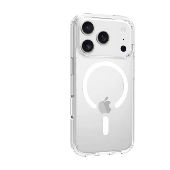 SCREENOR Bumper Case per Apple iPhone 17 Pro, compatibile MagSafe, trasparente