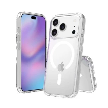 SCREENOR Bumper Case per Apple iPhone 17 Pro, compatibile MagSafe, trasparente