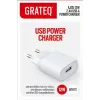 GRATEQ AJOS caricabatterie USB-A 12W bianco